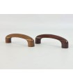 Varnished handle handle 9.5 cm. with nuts Ref.56A