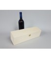 Wooden Box 1 Wine Bottle Hinge and Brooch Ref.1botBB