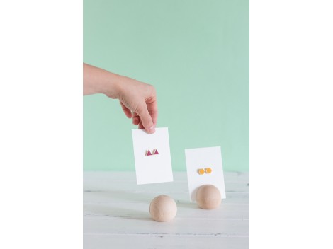 Wooden ball with photo or card slot Ref.OP605635