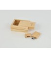 Pack PenDrive Madera + Caja Natural P1002 Ref.Pack1002CH2