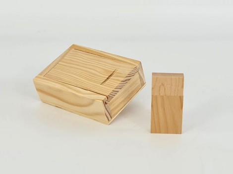 Wood PenDrive Pack + Natural Box P1002 Ref.Pack1002CH2