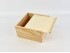 Pine wood box 22x22x12 cm. with sliding cover Frame Ref.99