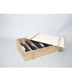 Pine box 6 Wine bottles Type packaging Ref.6botTE