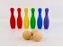 Rainbow Wooden Bowling Set Ref.CCTL22