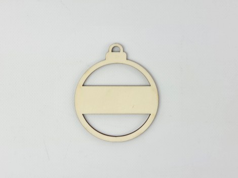 WooWooden Silhouette Ball for Christmas name Ref.H3734