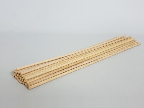 Palo redondo Ø6 mm. Largo 50 cm.