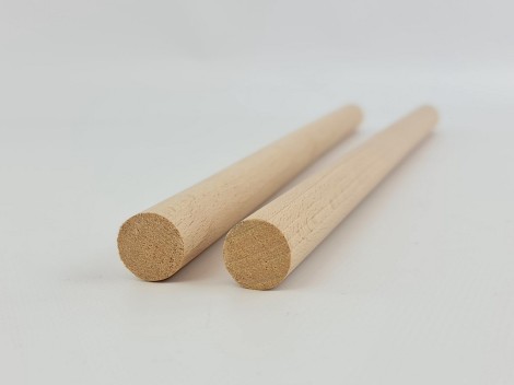 Palo redondo Ø18 mm. Largo 20 cm.