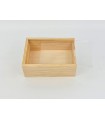 Pine wood box 29x24x7 cm. with methacrylate lid Ref.PF2025M