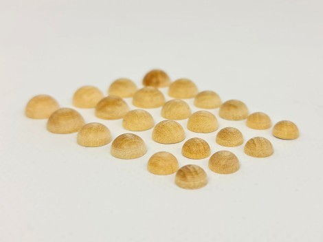 Half Balls Mini beech wood 3 measures Ref.CCDV88