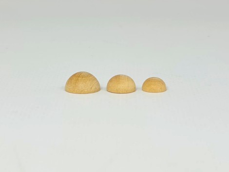 Medias Bolas Mini de madera haya 3 medidas Ref.CCDV88