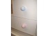 Child's handle Ball Color 4 cm. White polka dots