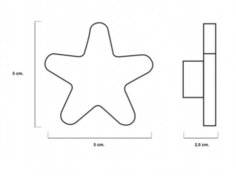 Children's handles 5 cm. PINK