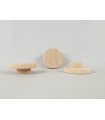 Circle 6 cm children's handles. NATURAL