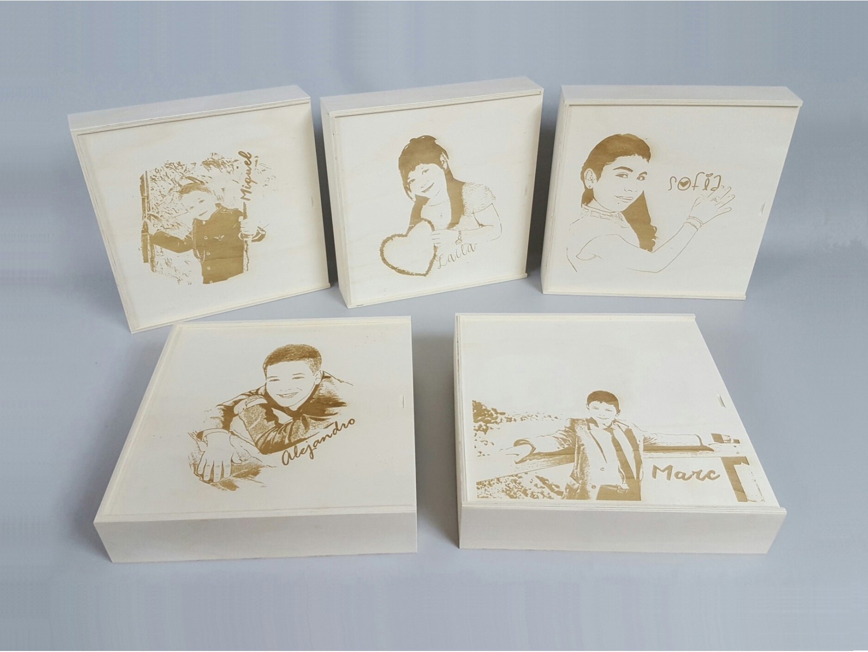Caja de recuerdos de madera personalizada con tapas, caja de memoria  personalizada para recuerdos con texto fotográfico, caja de recuerdos de  boda