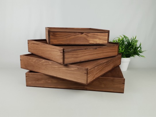 Caja Envejecida para Álbum c/Tapa Madera varias medidas Ref.P1454C81