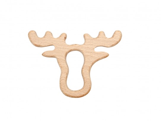 Reindeer head in beech wood Ref.RM109