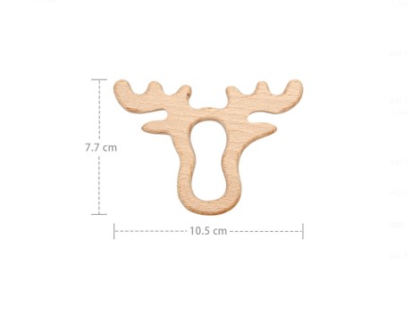 Cabeza de reno en madera de haya Ref.RM109