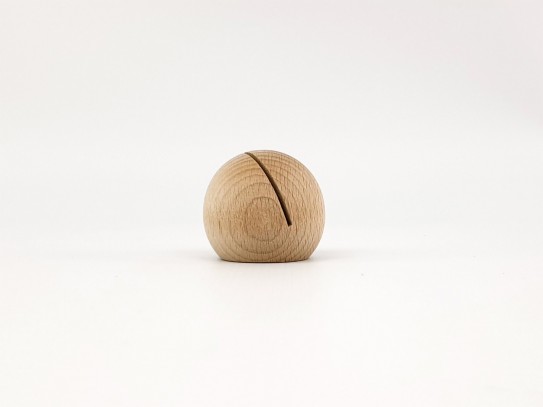 Wooden ball with photo or card slot Ref.OP605635