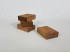 Taco madera envejecido de 7x5x2 cm. Ref.P1008