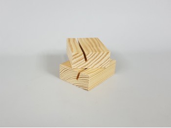 Natural wood block 12x9x4 cm. Ref.P1004