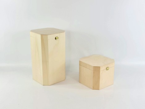 Caja de madera octogonal 2 medidas Ref.P78C