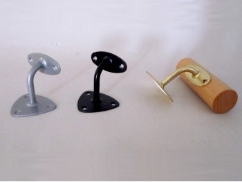 Metal support for handrails