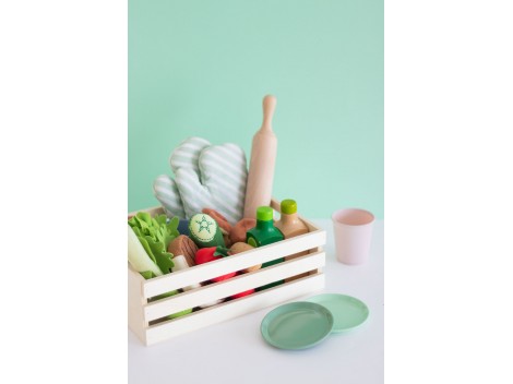 Fruit basket box 30x21x10 cm. with handles Ref.AR16311