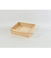 Caja de madera pino 23,5x18,5x7 cm. c/tapa metacrilato Ref.PF1520M