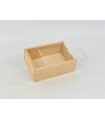 Pine wood box 18x12.5x6.5 with Methacrylate Lid Ref.PF1015M