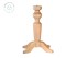 Thick central wooden table leg, 4 legs Ref.ST1500