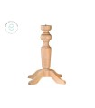 Thick central wooden table leg, 4 legs Ref.ST1500
