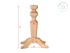 Thick central wooden table leg, 4 legs Ref.ST1500