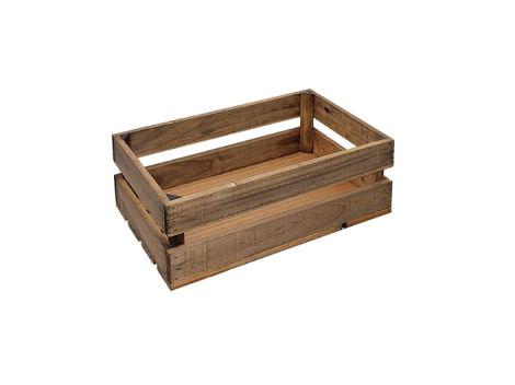 Caja Fruta Envejecida 50x30x16 cm. 2 lamas Ref.D2018