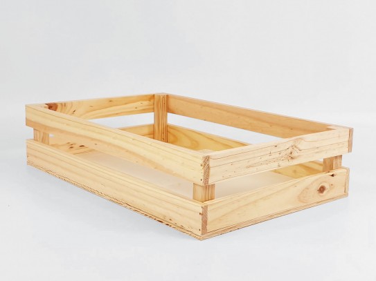 Natural basket box 48x30x11 cm. Ref.T0628