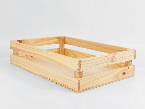 Natural basket box 48x30x11 cm. Ref.T0628