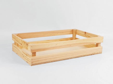 Caja Cesta natural 48x30x11 cm. Ref.T0628