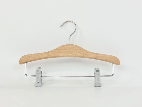 Wooden hanger with clips for children's clothes Ref.VG2802