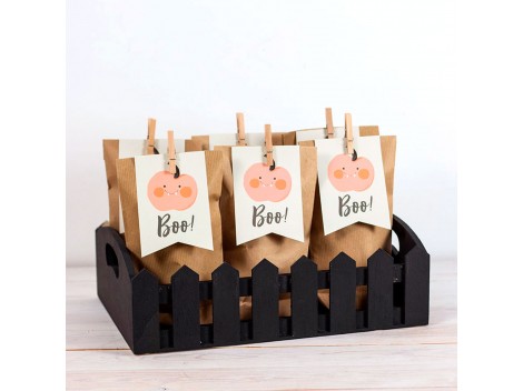 Rectangular wooden tray fences 35x24x11 cm. Ref.P00TG01