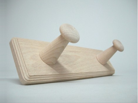 Clothes rack beech 2 knobs REF.855