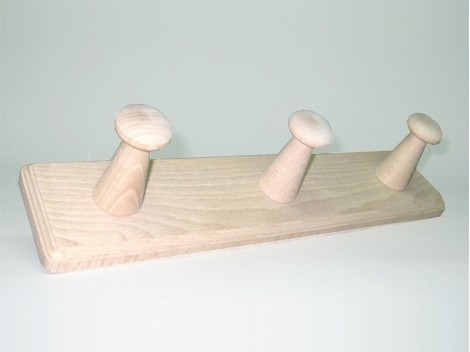 Percha haya 3 pomos Ref.855A