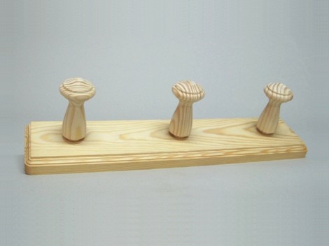 Clothes rack pine 3 knobs REF.851A