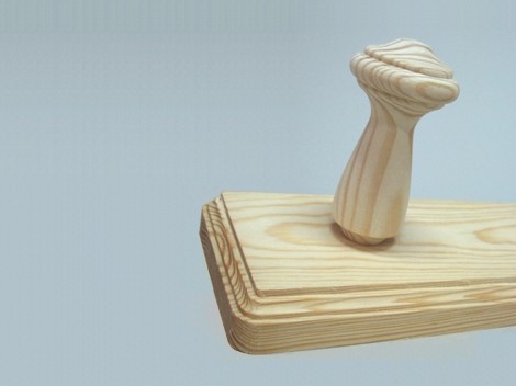 Clothes rack pine 4 knobs REF.851B