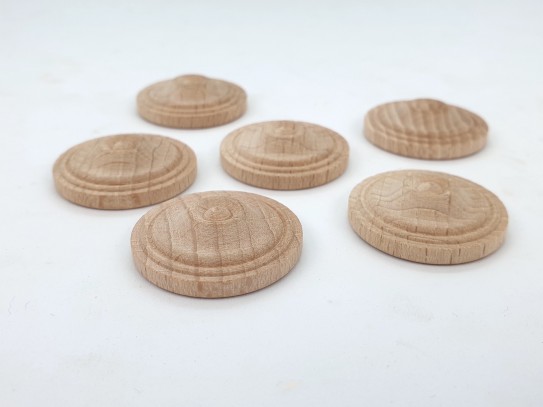 Aplique plafón de madera pecho paloma Ø3 cm. Ref.2351A