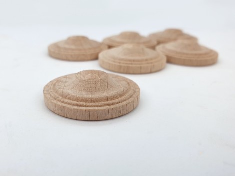 Wooden ceiling light, dove-tail shape, Ø3 cm. Ref. 2351A