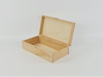 Wooden box 29x15x8 cm. with hinge and clasp Ref.P35C47CS