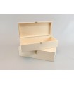 Caja de madera 33x12x8 cm. c/bisagra y broche Ref.C6MF1