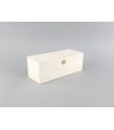 Caja de madera 27x11x10 cm. c/bisagra y broche Ref.C42