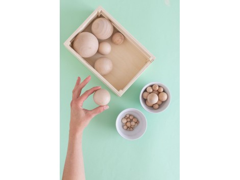 Wooden balls without drilling