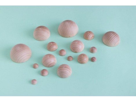 Half Balls Mini beech wood 3 measures Ref.CCDV88