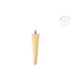 Tapered wooden leg, 15 cm long. Ref.ST91